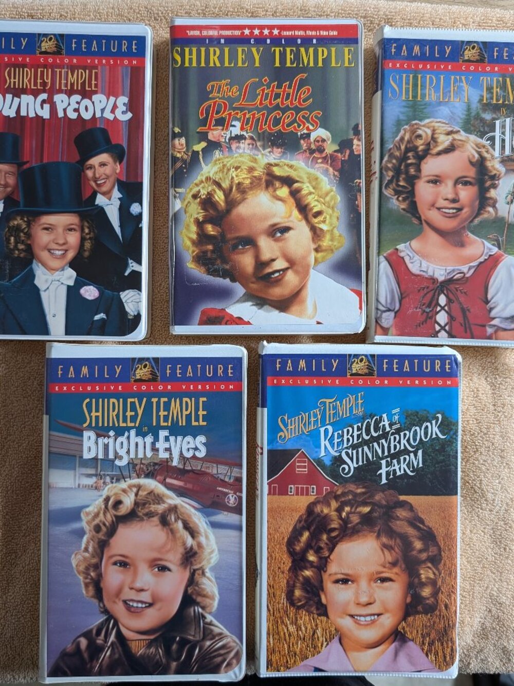 VHS Tapes - Shirley Temple collection